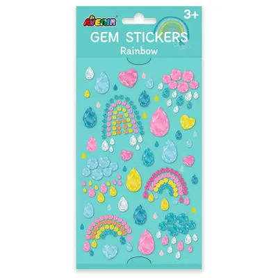 Set abtibilduri, Avenir, Gem Stickers, Rainbow