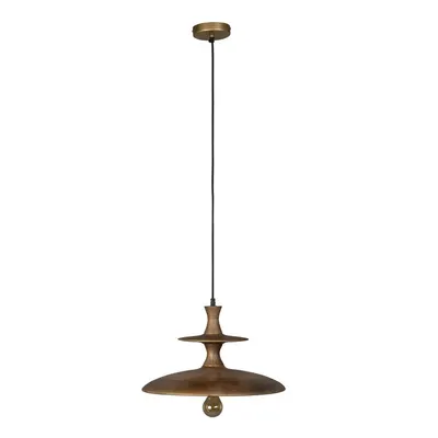 Lustră în culoare naturală închisă din lemn de mango ø 43 cm Cath – Dutchbone