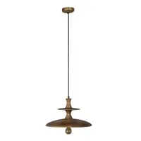 Lustră în culoare naturală închisă din lemn de mango ø 43 cm Cath – Dutchbone