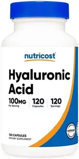 Hyaluronic Acid, 100 mg, 120 capsule, Nutricost