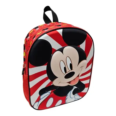 Ghiozdan 3D, 30x24x12 cm, multicolor, bretele ajustabile si captusite, Happy, Mickey Mouse Engros