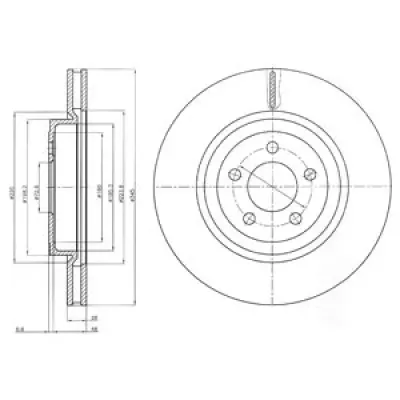 Disc frana DELPHI BG9050