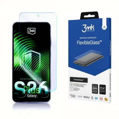 Folie de protectie Ecran 3MK FlexibleGlass pentru Samsung Galaxy S26 Plus S947, Sticla Flexibila, Full Glue, Transparenta