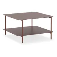 Măsuță de cafea teracotă din metal 70x73 cm Beatrix – MOME