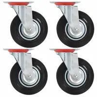 Gossi roti pivotante, 4 buc.,125 mm