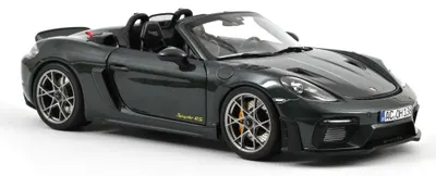 Model de colecționar NOREV Modern: Mașini - Porsche 718 Spyder RS w/Weissach Pack, Forest Green, 2023
