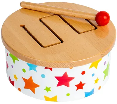 Jucărie din lemn pentru copii Bigjigs - Tobă de ciocan