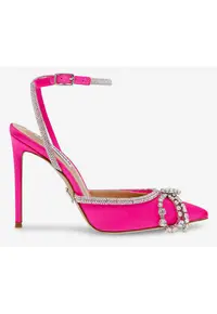 Pantofi stiletto cu strasuri si varf ascutit