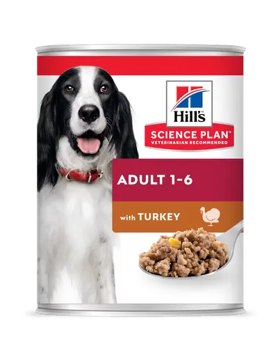 Hrana umeda caini, Hill's Science Plan Canine Adult Turkey, 370 g