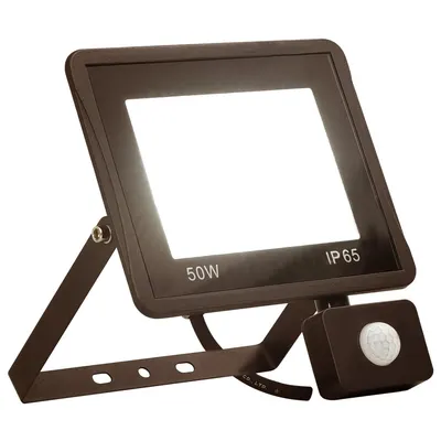 Gossi proiector led cu senzor, 50 w, alb cald