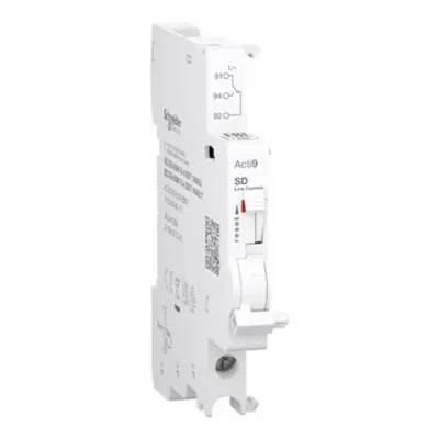 Acti9 A9N, Contact auxiliar nivel scazut, SD, 1 C/O, 2mA-100mA, 24-250V C.A., 24-220V C.C., conexiune pe jos