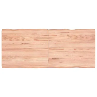 vidaXL Blat masă, 140x60x(2-6) cm, maro, lemn tratat contur organic