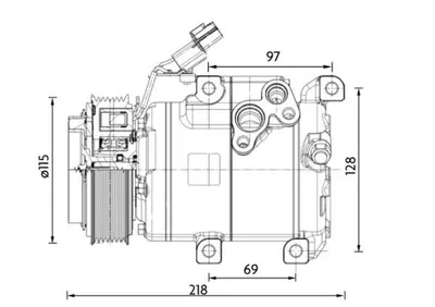Compresor climatizare potrivit HYUNDAI H350 2.5D 04.15