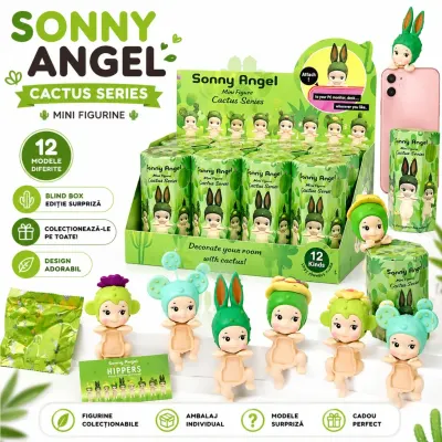 Accesoriu pentru Telefon 12/set Minifigurine 7cm Sonny Angel, Seria Cactus, Diferite Modele Engros