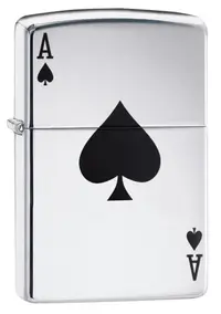 Bricheta Zippo - Polish Chrome, as de pica