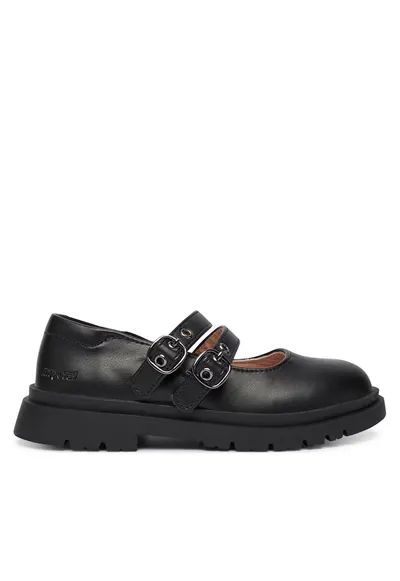 Pantofi fete piele ecologica - negru