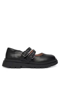 Pantofi fete piele ecologica - negru