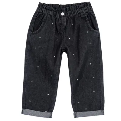 Pantaloni lungi copii Chicco denim, Gri, 08943-65MC