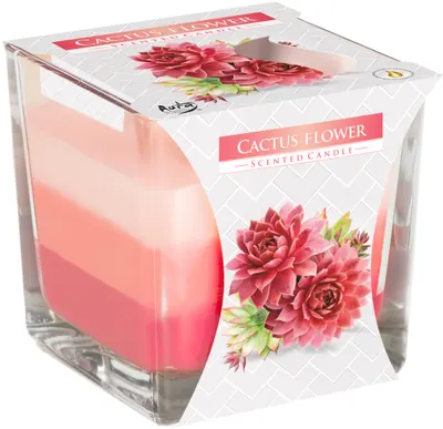 Lumânare parfumată Bispol Aura - Cactus Flower, 170 g