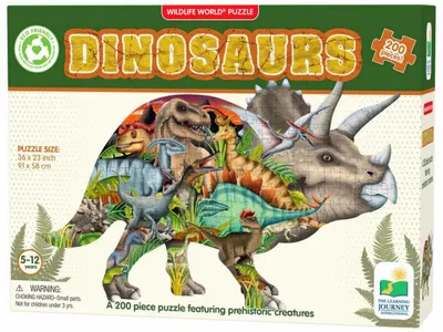 Puzzle - Dinozauri - 200 piese