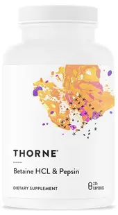 Betaine HCL + Pepsin, 225 capsule, Thorne