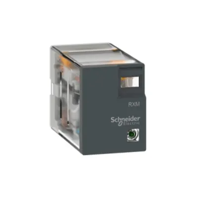 Releu miniatura 5A,2C/O, cu LED, 48V C.C.