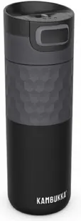 Cană termică Kambukka EtnaGrip - Neagra, 500 ml