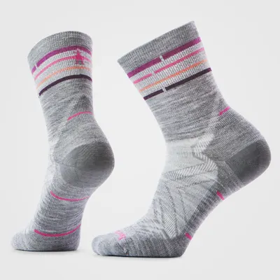 Șosete Merino alergare Smartwool Run Zero Cushion - gri Light Gray | Mid Crew |…