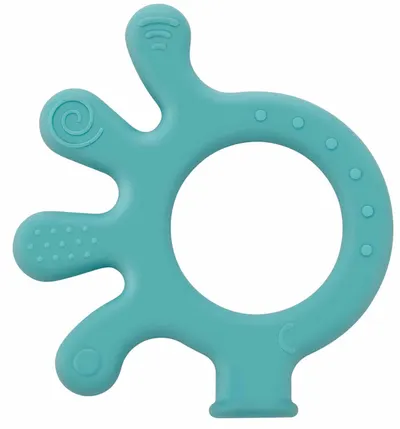 Jucărie de dentiție pentru bebeluși BabyJem - Octupus, verde