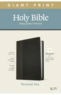 KJV Personal Size Giant Print Bible, Filament Enabled Edition (Leatherlike, Black/Onyx)