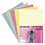 Carton colorat A4 Fabrisa 15506, 180g/mp, mix 5 culori pastel, top 250 coli