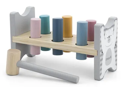 Set din lemn Viga Polar B - Joc de ciocan