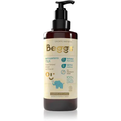Beggs Organic Baby & Kids Butt Cleansing Milk lapte pentru curatare pentru bebeluși și copii mici 200 ml