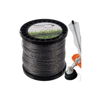 Fir transparent pentru motocoase, elastic, lungime 100 metri