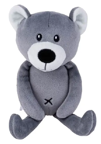 Jucărie moale de îmbrățișat Bali Bazoo - Teddy Bear, 20 cm,gri închis