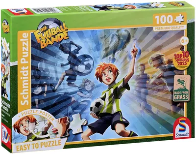 Puzzle pentru copii Schmidt din 100 piese - Banda de fotbal: Spirit de luptă