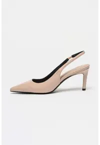 Pantofi din piele cu varf ascutit Gracey - Roz deschis