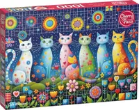 Puzzle Cherry Pazzi din 1000 piese - Mustață drăguță
