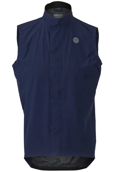 Vest de ciclism bărbați impermeabil Poray 15000 albastru