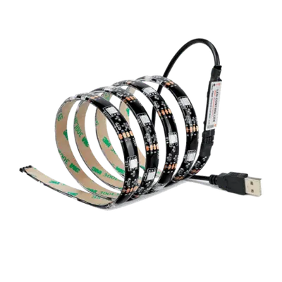Banda Led Usb 5050 5vdc 30pcs/m Ip20 Rgb 3m