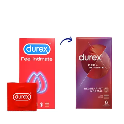 Prezervative Feel Intimate, 6 bucati, Durex