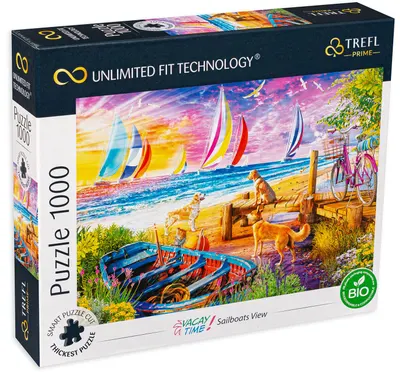 Puzzle Trefl din 1000 de piese - Pe lângă bărci