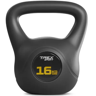 Kettlebell vinil antrenament Trex Sport mâner larg 16kg