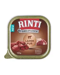 RINTI Singlefleisch Lamb Hrana umeda caine, cu miel 150g