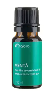 Ulei esential pur de menta (mentha arvensis leaf oil), 10ml Sabio