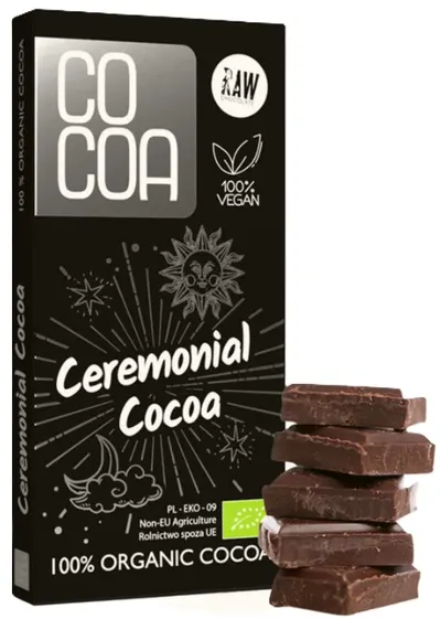 Cacao ceremonială bio, 50 g, Surovital