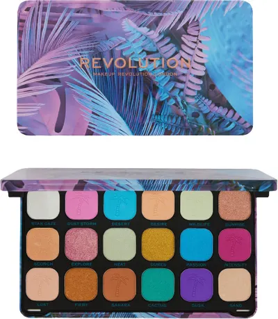 Makeup Revolution Forever Flawless - Paletă de farduri Desert Desire, 18 culori