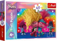 Puzzle Trefl din 60 de piese - Troli prietenoși