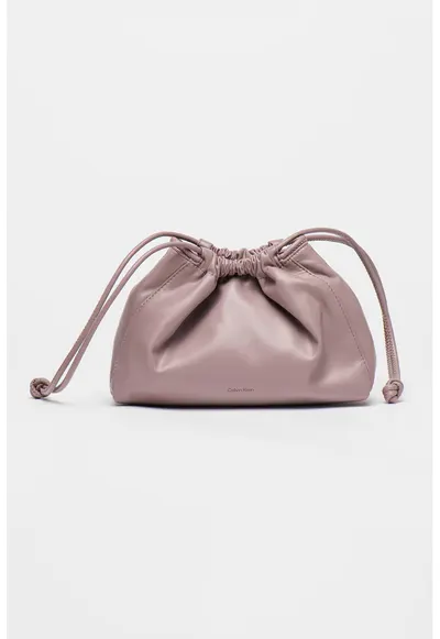 Geanta crossbody cu snur de ajustare - Violet prafuit