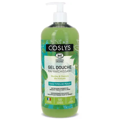 Gel de Dus Bio Revigorant cu Menta si Canepa Format Mare 1L